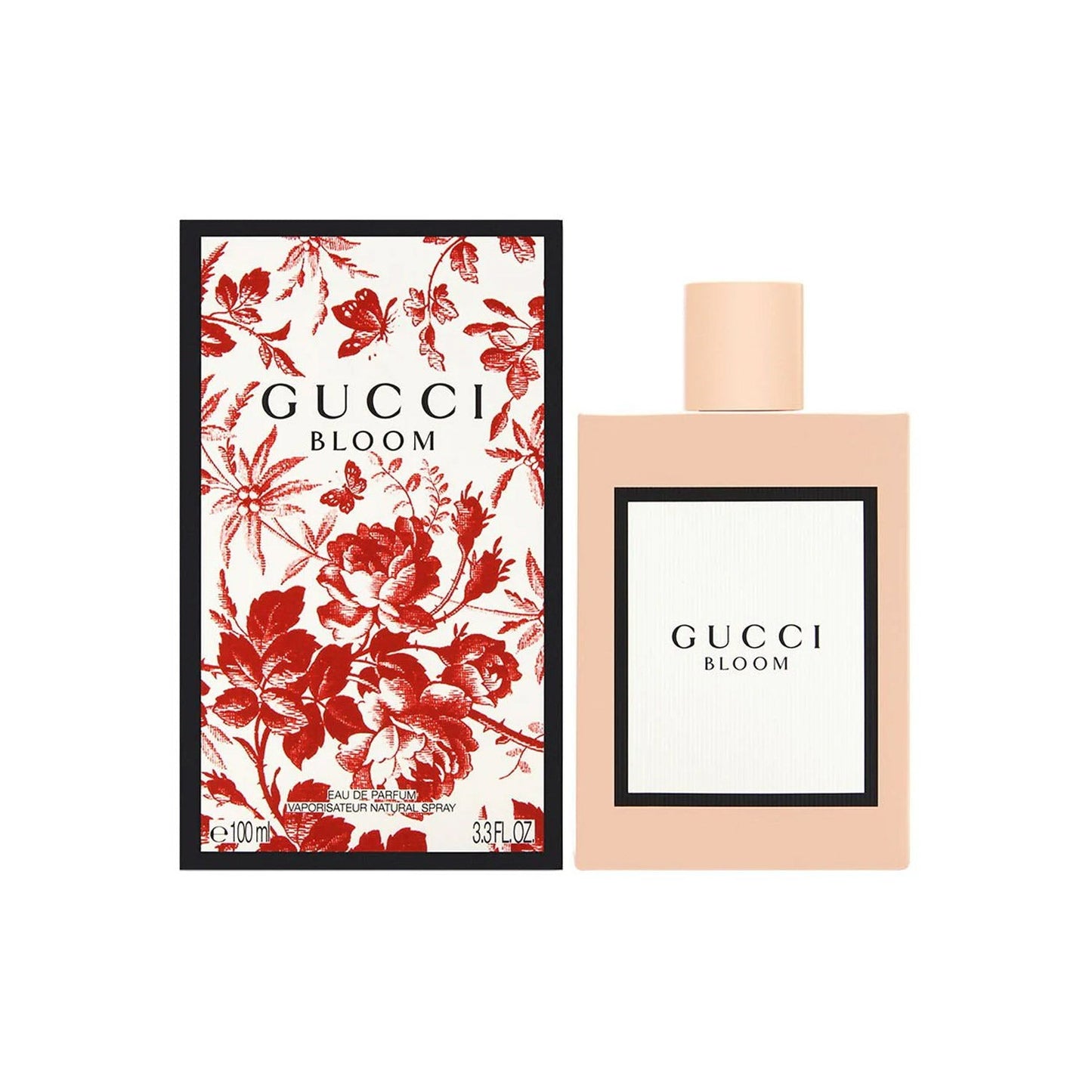 Gucci Bloom perfume bottle and packaging on a white background The Style Hub
